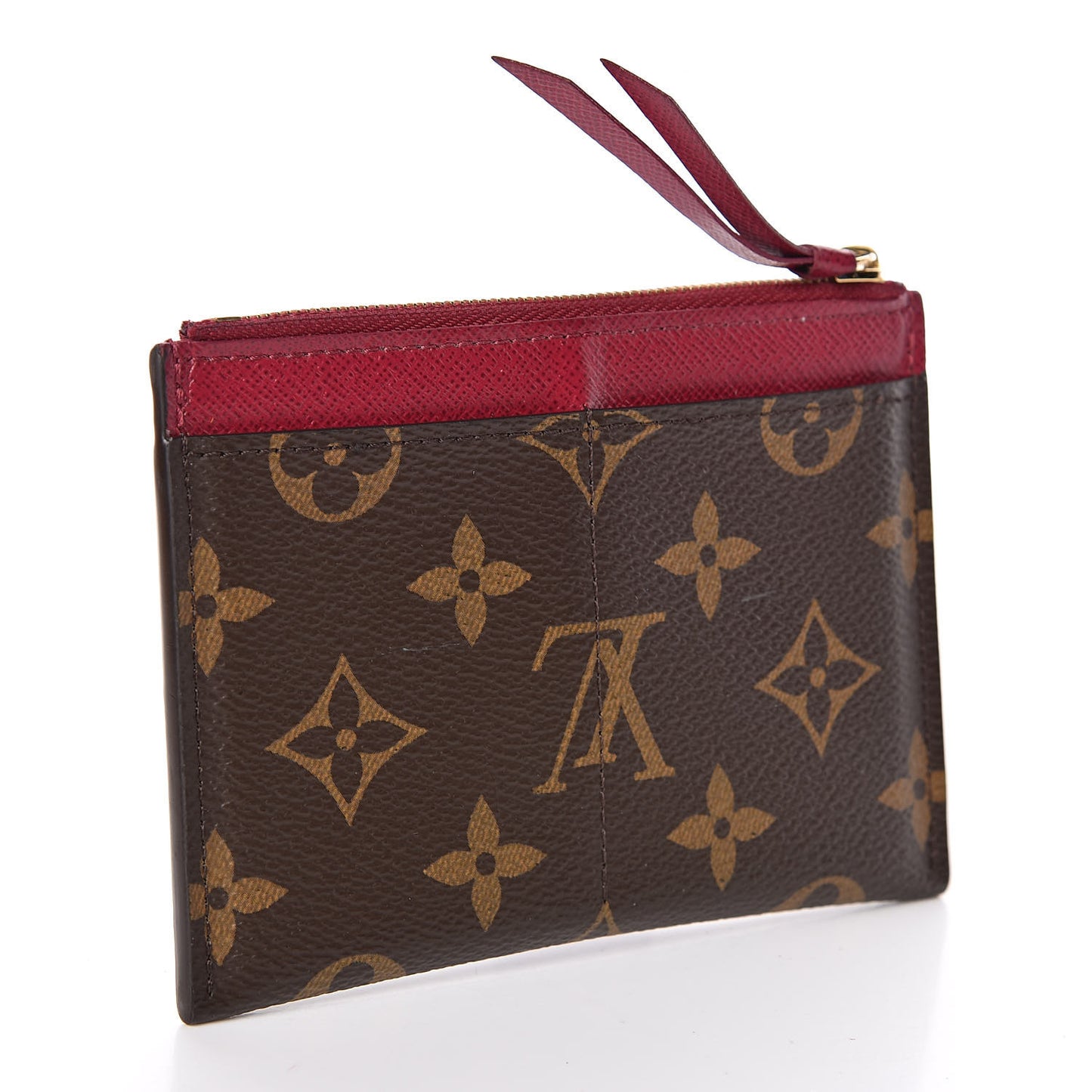 Monogram Zipped Card Holder