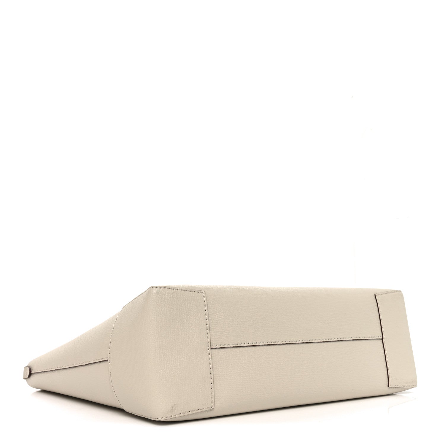 Burberry Calfskin Crest Embossed Small Tote Limestone 4 of 9