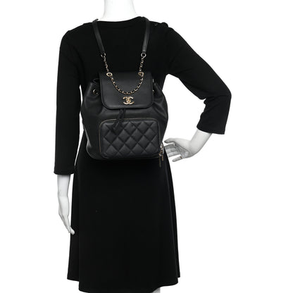 Chanel Caviar Quilted Business Affinity Backpack Black 2 of 12