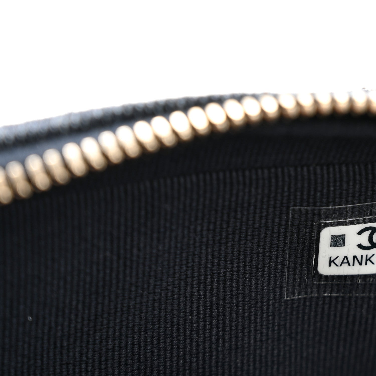 Chanel Denim Quilted Clutch With Chain Dark Blue Orange 7 of 11