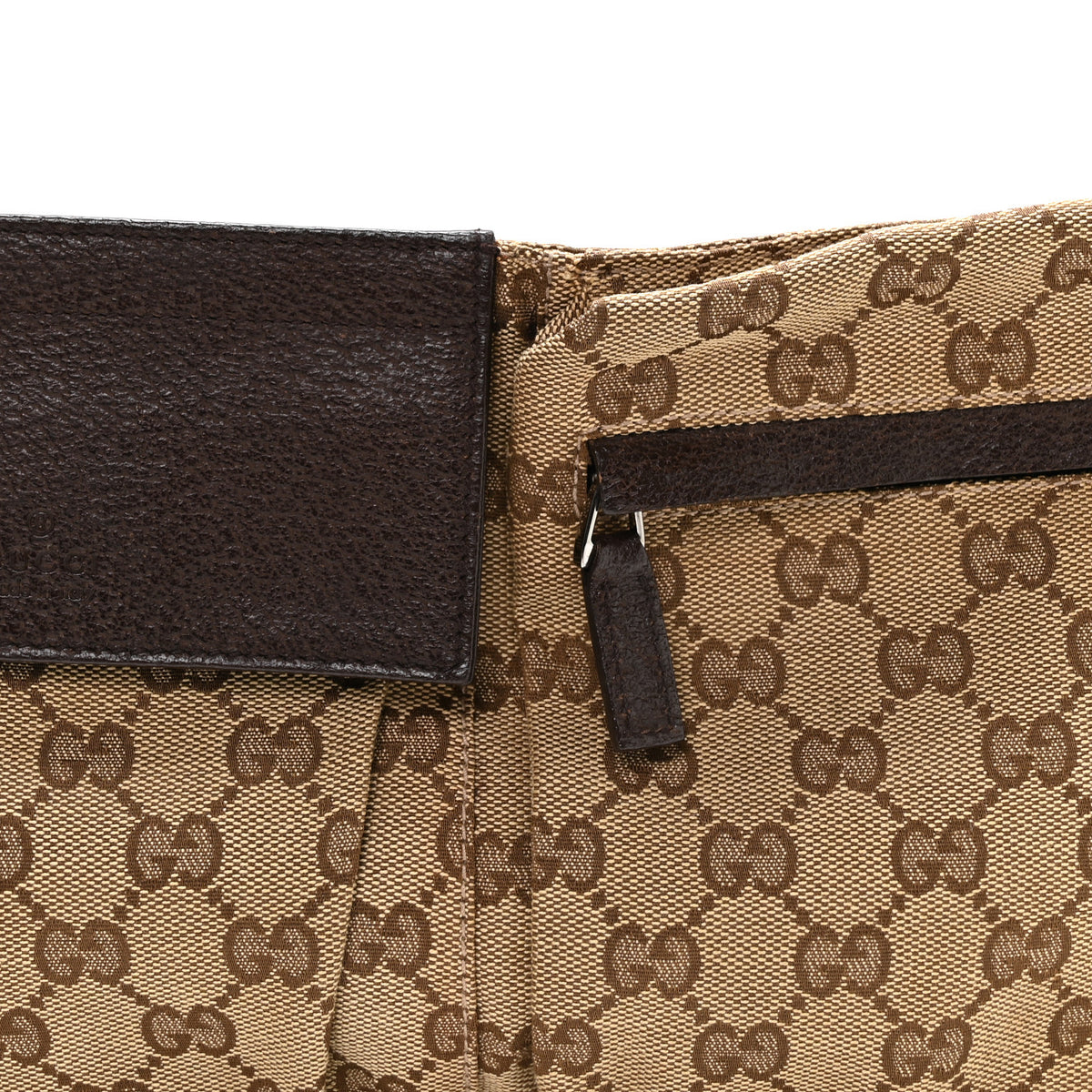 Gucci Monogram Web Belt Bag Dark Brown 8 of 10