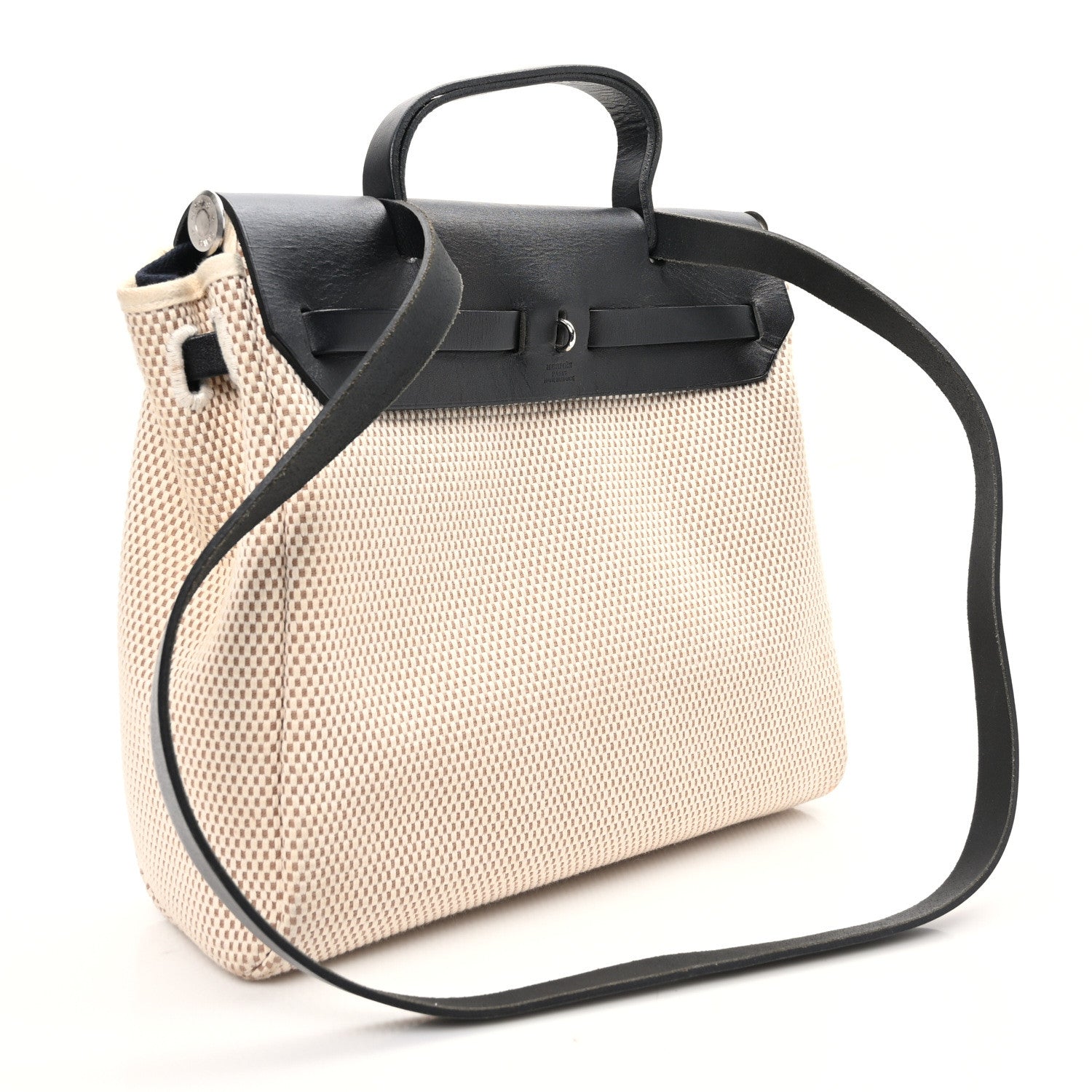 Hermes Vache Hunter Criss Viking Herbag Zip Retourne PM 31 Natural Black 3 of 9