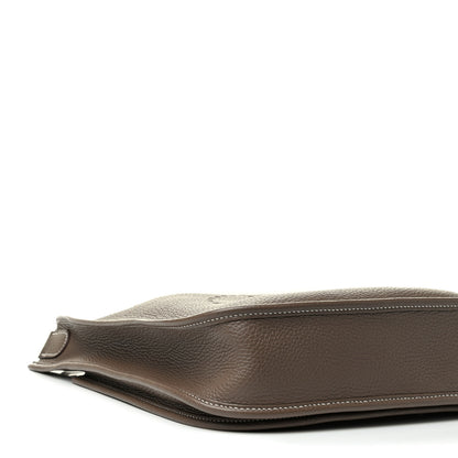 Hermes Taurillon Clemence Evelyne III PM Etoupe 3 of 8