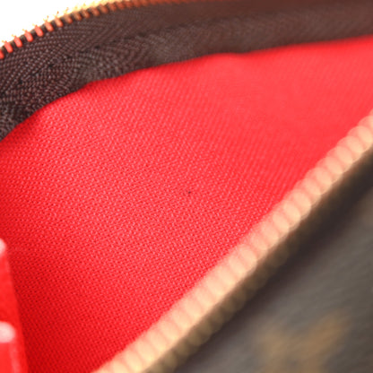 Louis Vuitton Monogram 2021 Christmas Animation London Mini Pochette Accessories Red 7 of 11
