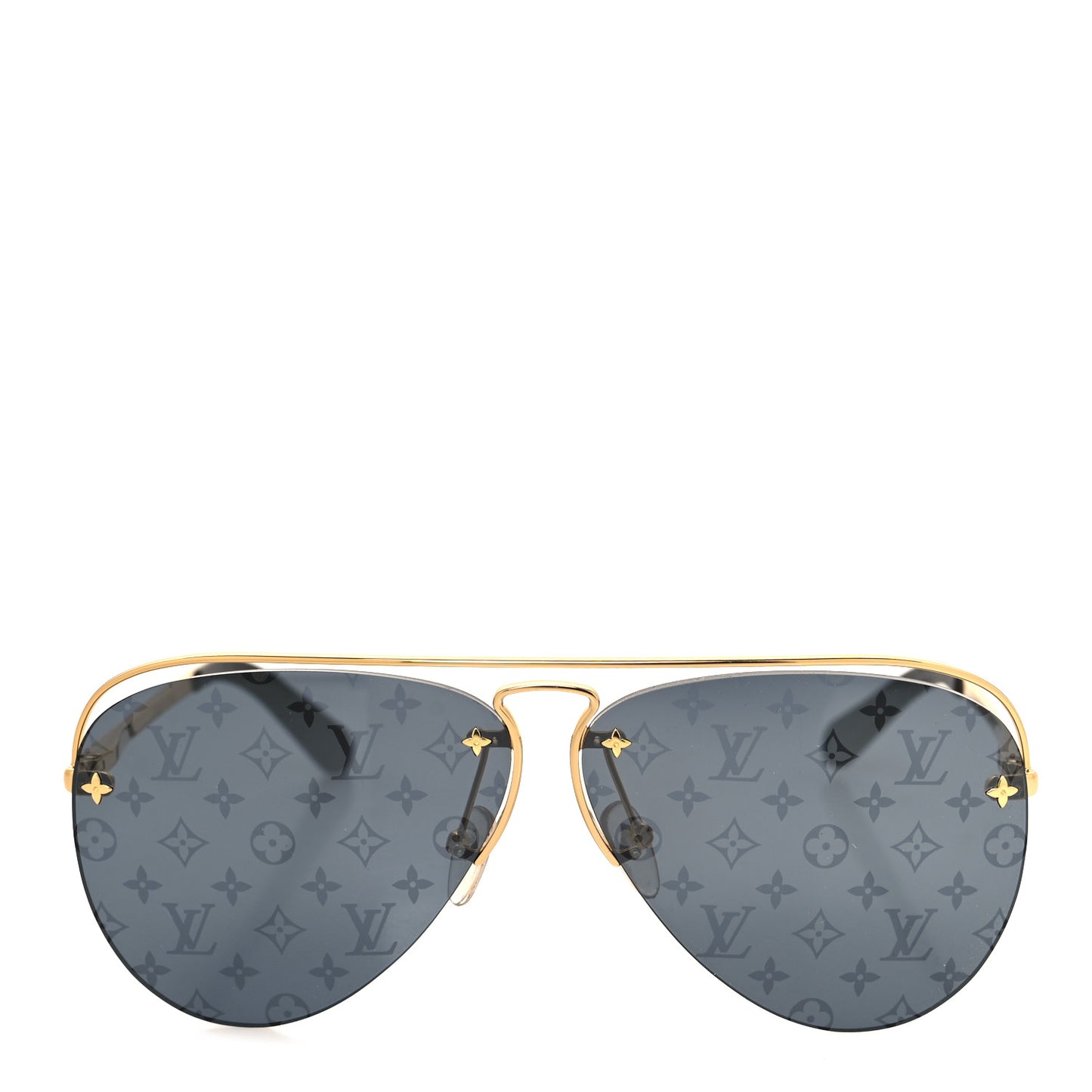 Metal Monogram Grease Sunglasses Z1172E Gold
