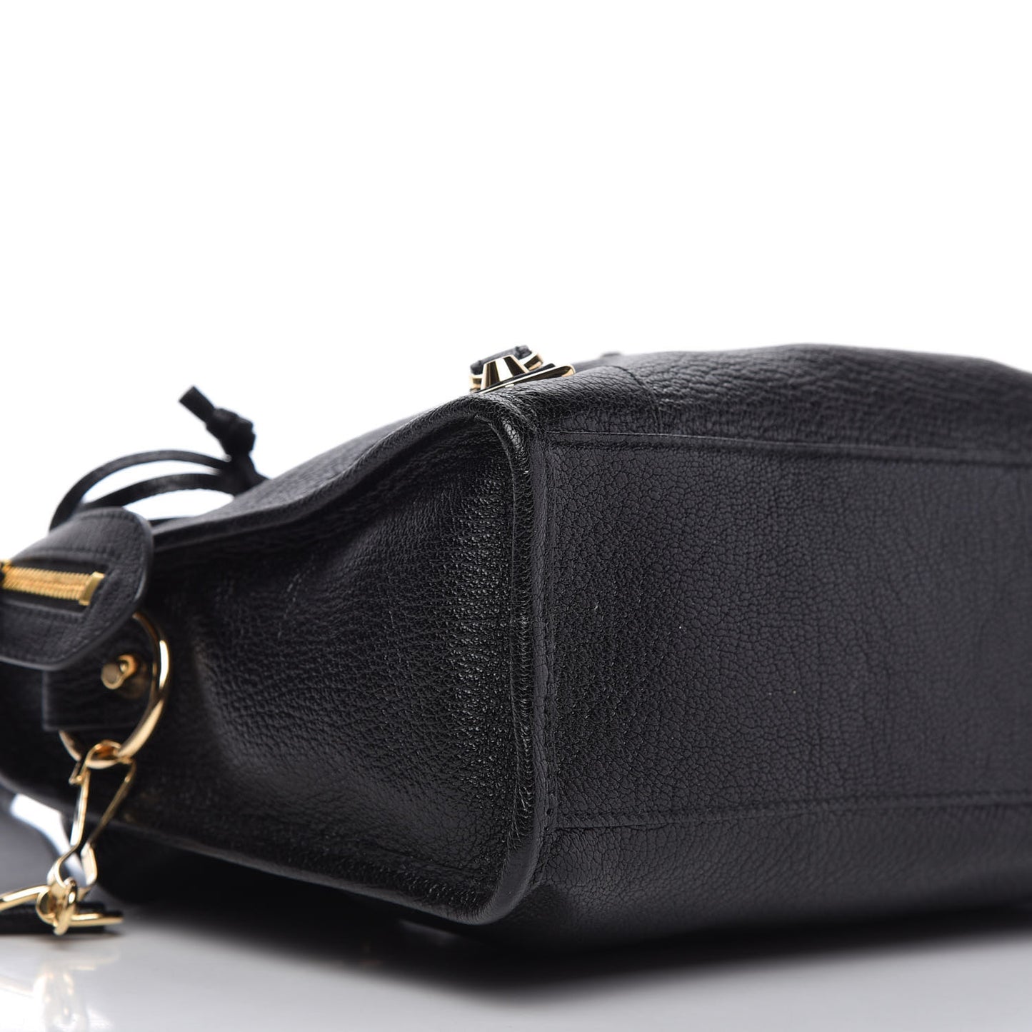 Chevre Gold Metallic Edge Hardware City Black