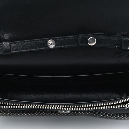 Balenciaga Metallic Calfskin Snake Effect Diagonal Logo BB Wallet On Chain Multicolor 4 of 4
