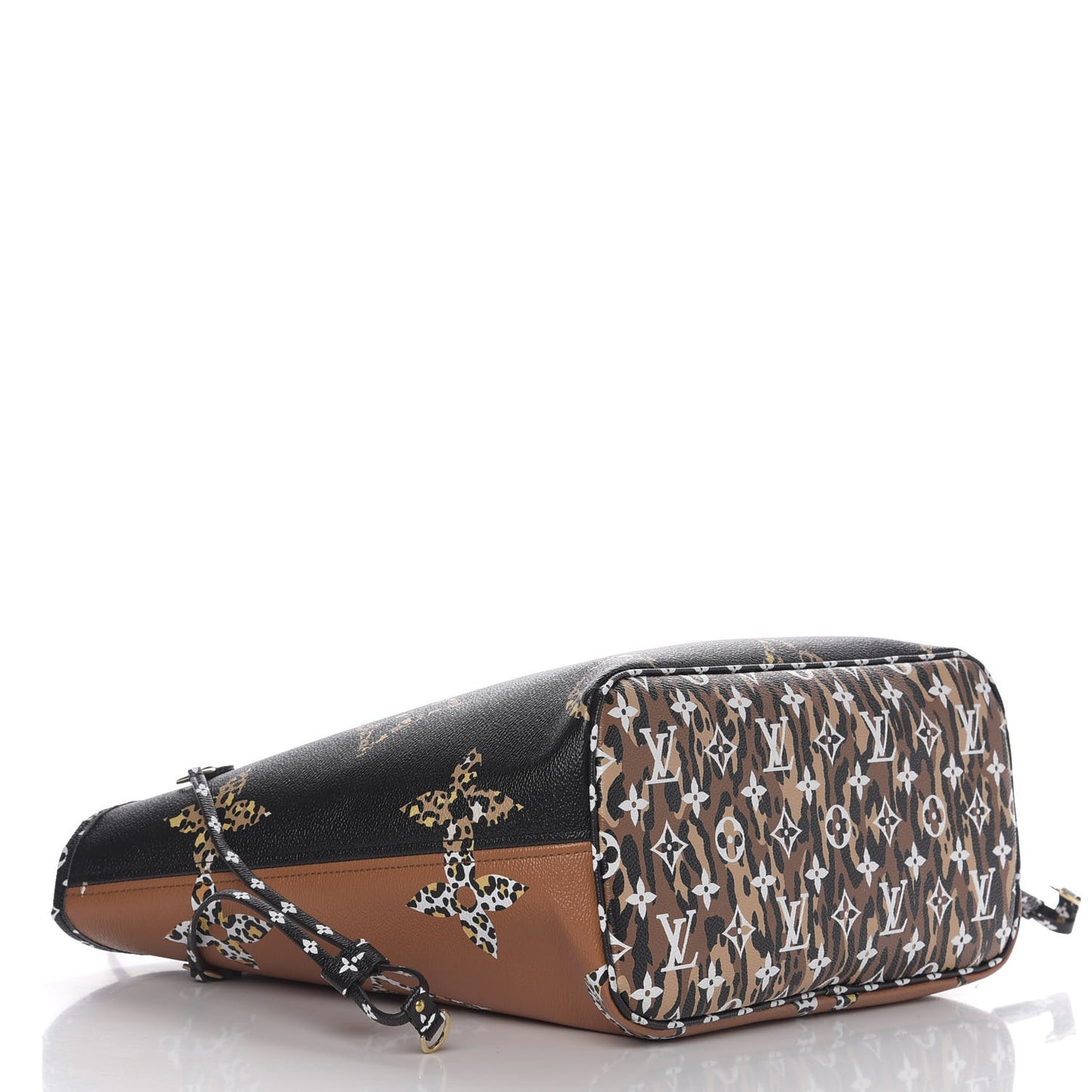 Monogram Giant Jungle Neverfull MM Black