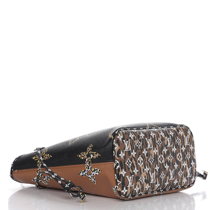 Louis Vuitton Monogram Giant Jungle Neverfull MM Black 3 of 9