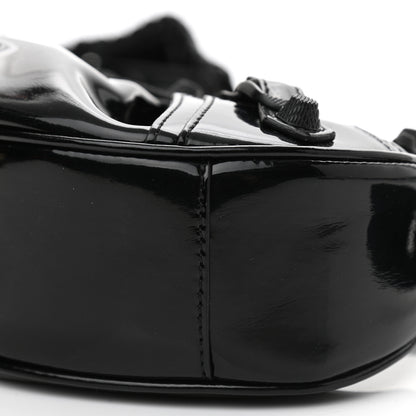 Balenciaga Patent Faux Leather Le Cagole Shoulder Bag XS Black 9 of 9