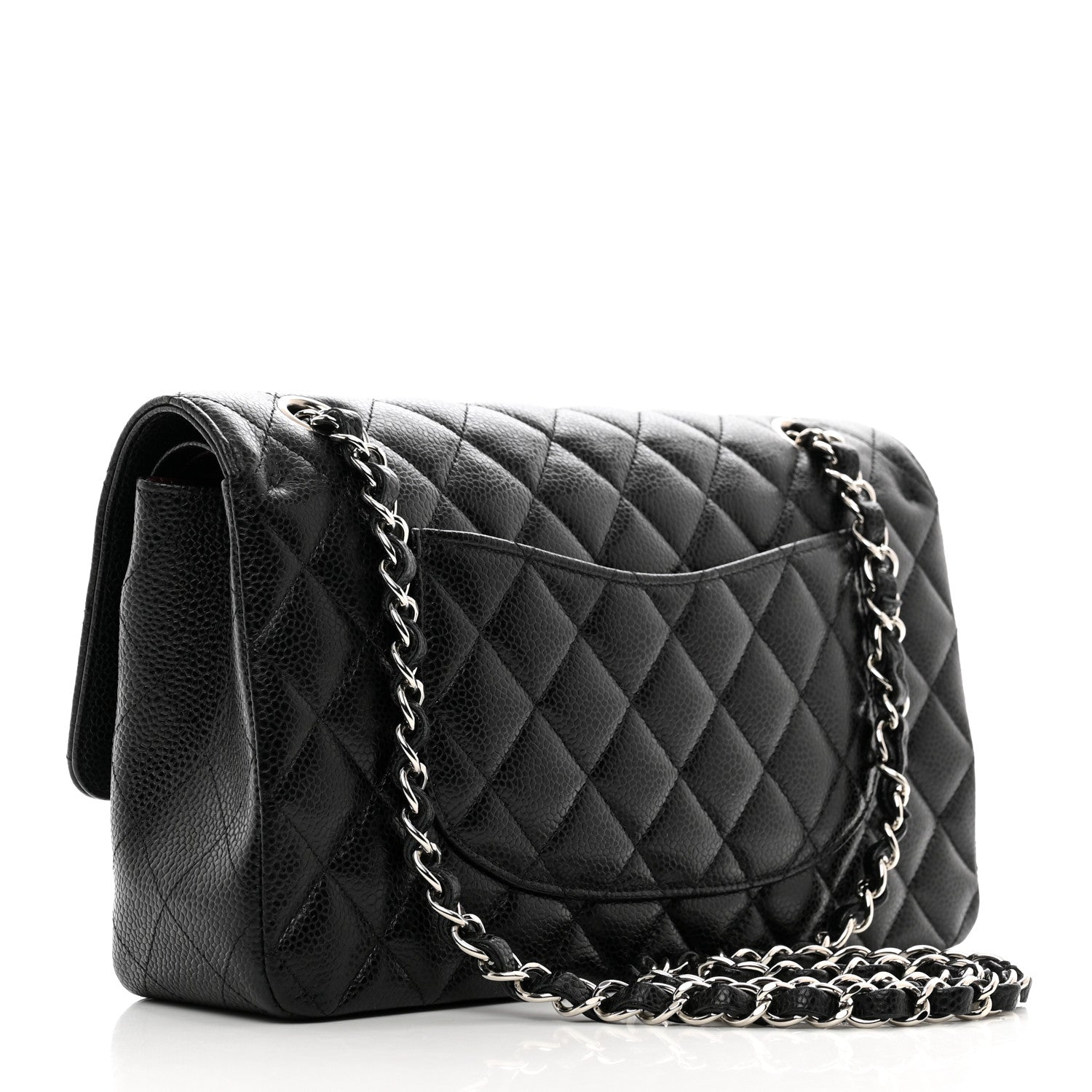 Chanel Caviar Quilted Medium Double Flap Black 3 of 10