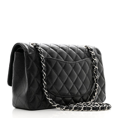 Chanel Caviar Quilted Medium Double Flap Black 3 of 10