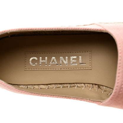 Chanel Denim Toile CC Espadrilles 36 Pink Black 8 of 9