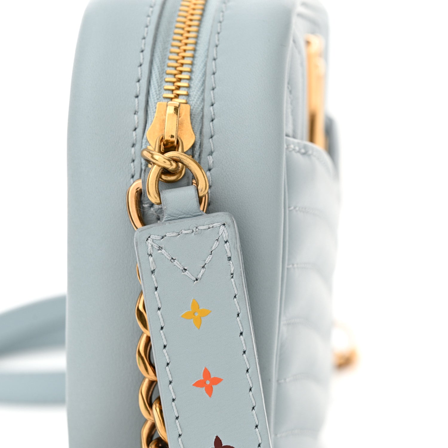 Louis Vuitton Calfskin New Wave Camera Bag Porcelain Blue 12 of 12