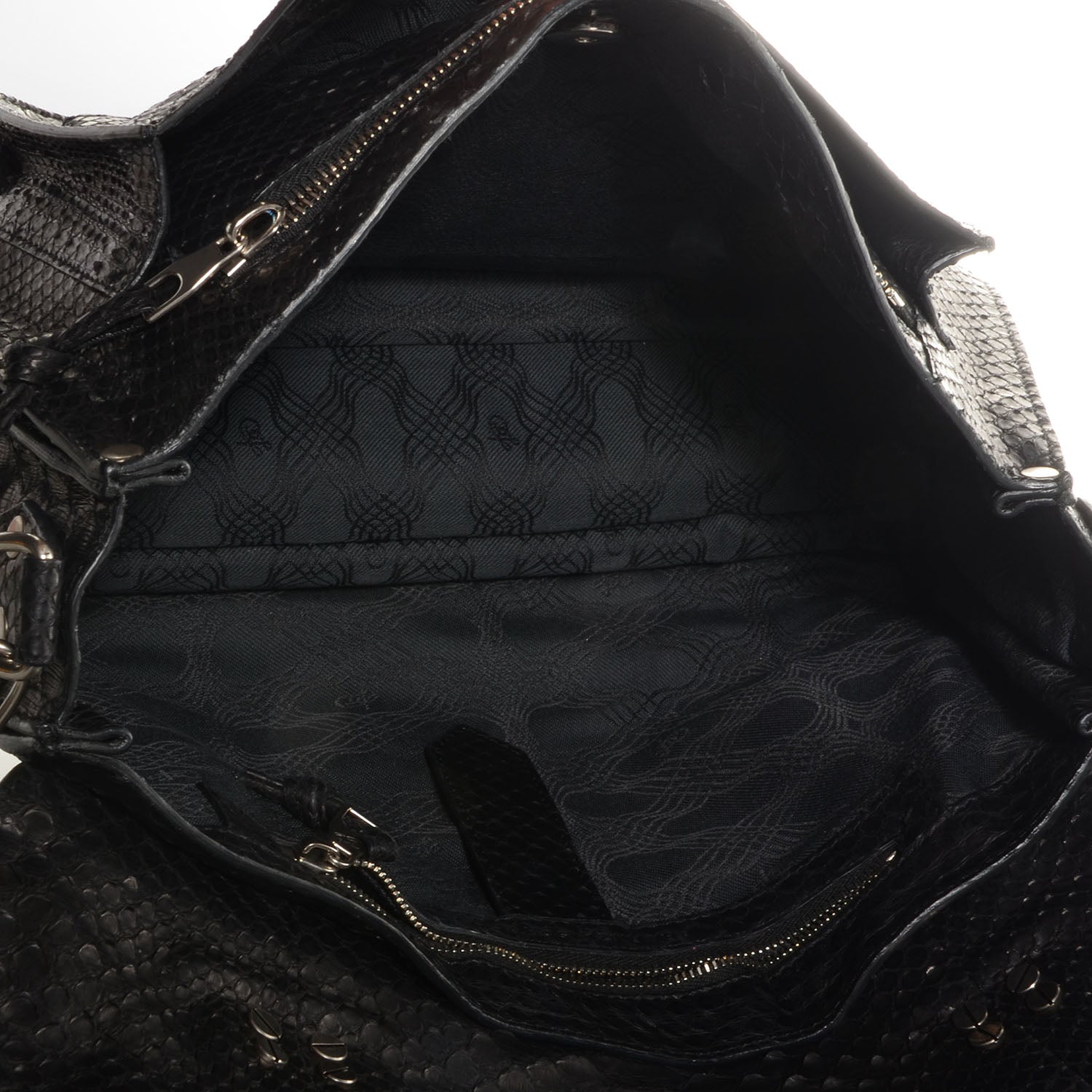 Proenza Schouler Python PS1 Medium Satchel Black 5 of 12