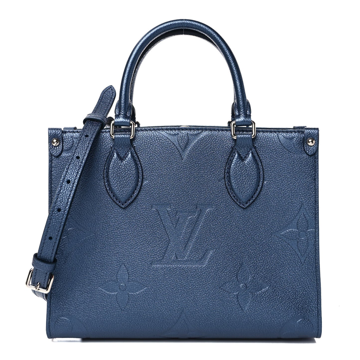 Metallic Empreinte Monogram Giant Onthego PM Navy Nacre