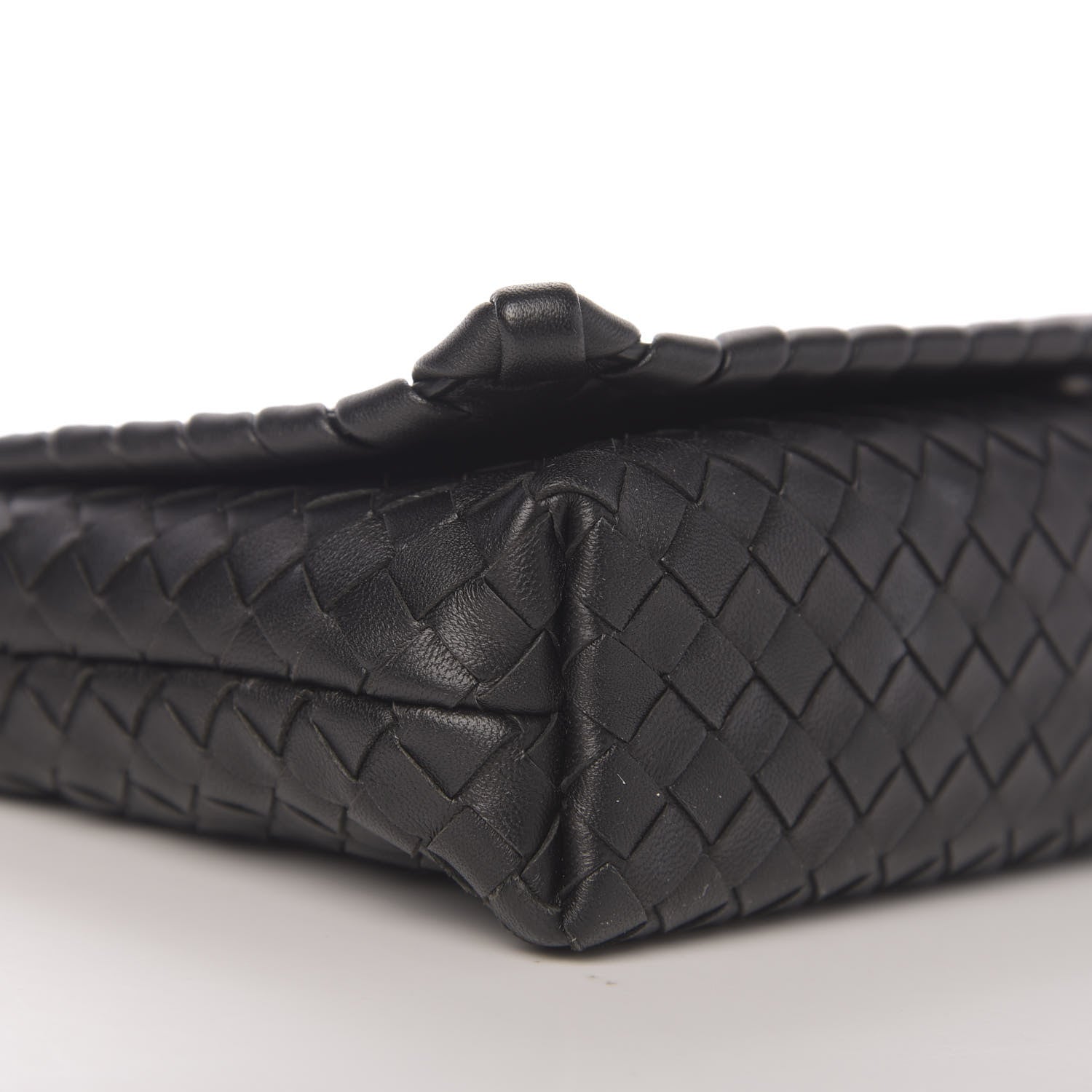 Bottega Veneta Nappa Intrecciato Dahlia Clutch Crossbody Black 7 of 9