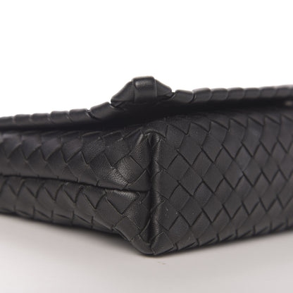 Bottega Veneta Nappa Intrecciato Dahlia Clutch Crossbody Black 7 of 9