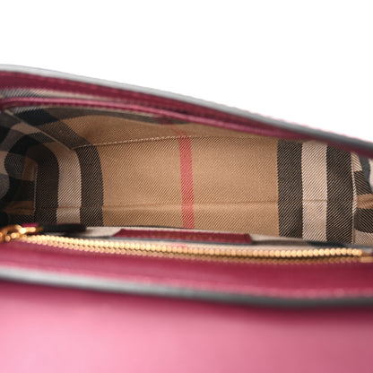 Burberry Soft Grain Calfskin Small Medley Crossbody Dark Plum 6 of 13