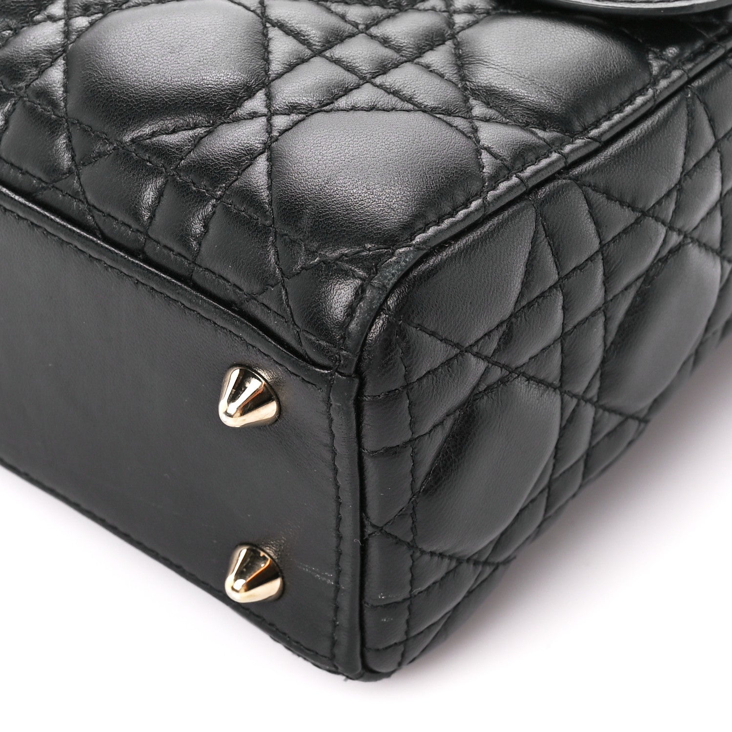 Christian Dior Lambskin Cannage Small Lucky Badges My Lady Dior Black 11 of 12