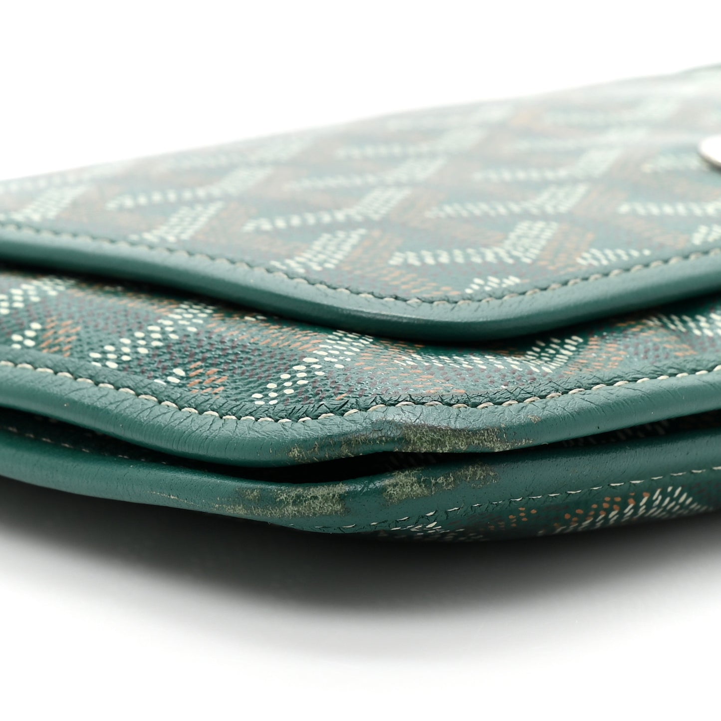 Goyardine Plumet Wallet Clutch Green