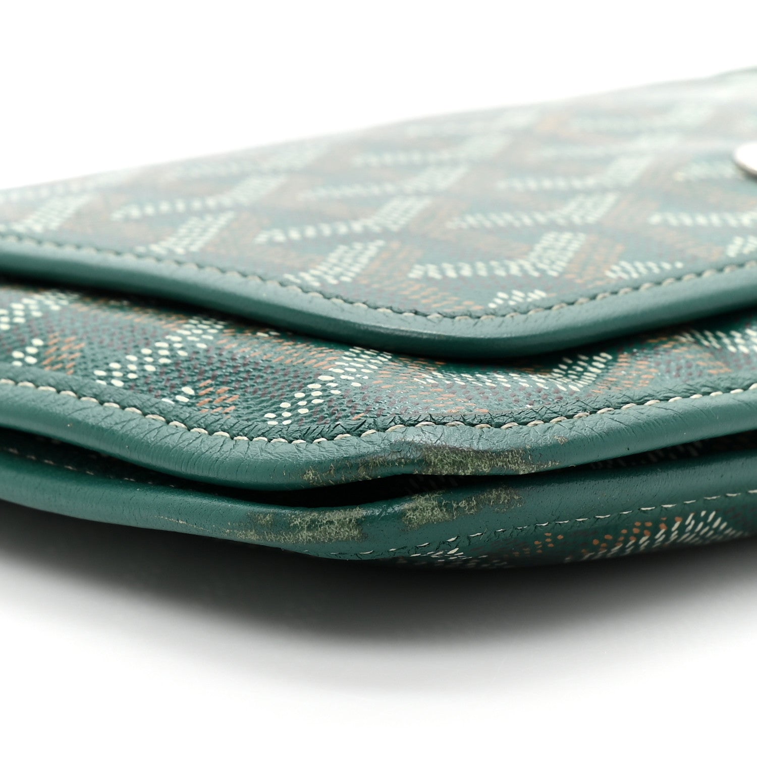 Goyard Goyardine Plumet Wallet Clutch Green 10 of 17
