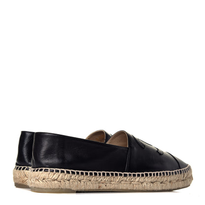 Chanel Lambskin CC Espadrilles 40 Black 4 of 9