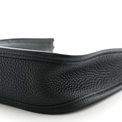 Hermes Taurillon Clemence Evelyne TPM Black 10 of 11