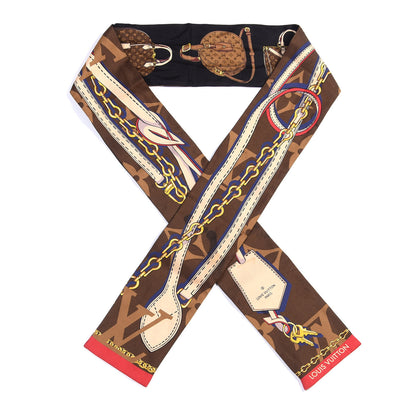 Louis Vuitton Silk Monogram Tribute To Bandeau Brown 1 of 3