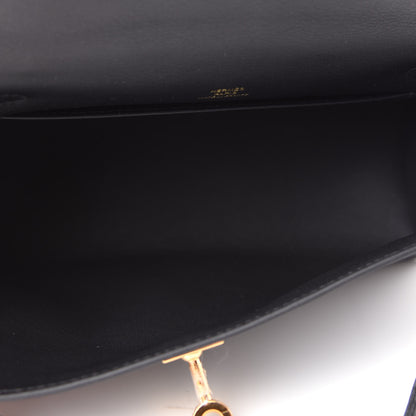 Hermes Swift Kelly Pochette Clutch Black 5 of 7