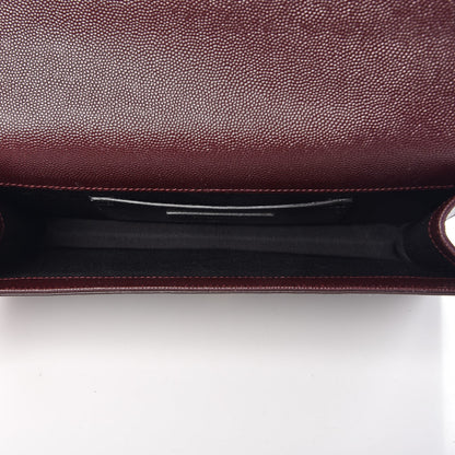 Saint Laurent Grain De Poudre Classic Kate Monogram Clutch Amaranto 5 of 6