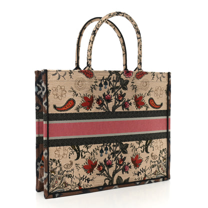 Christian Dior Canvas Embroidered Large Broderie Dior Flowers Book Tote Multicolor 2 of 10