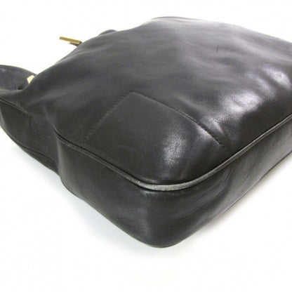 Gucci Leather Chain Shoulder Bag Black 5 of 10