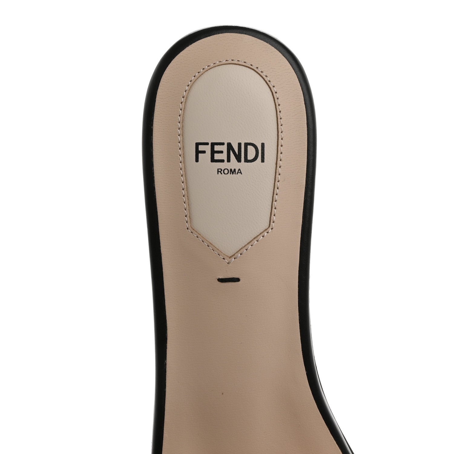 Fendi Velvet FF Flat Slide Sandals 36.5 Tobacco 7 of 8