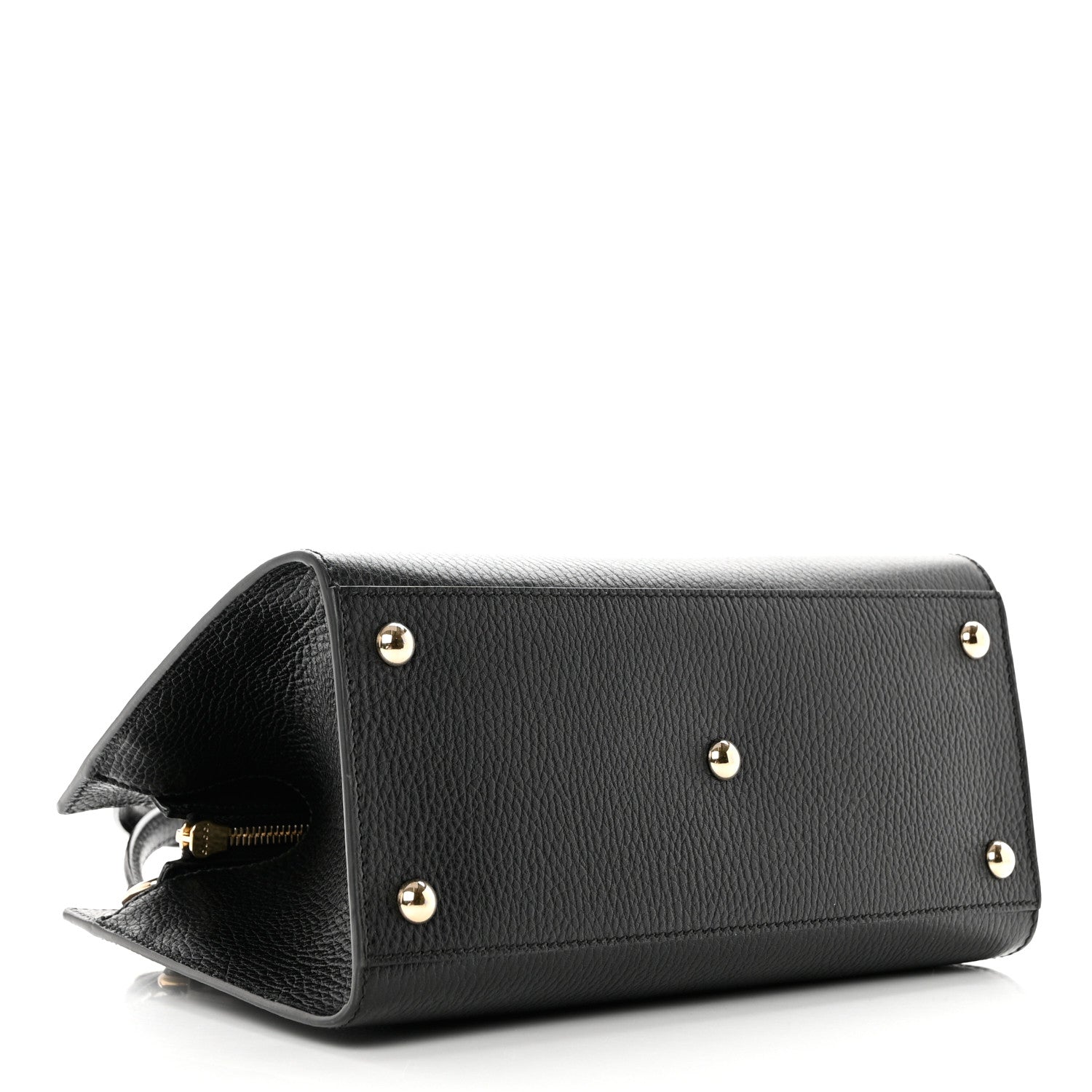 Gucci Dollar Calfskin Medium Soho Top Handle Satchel Black 4 of 9