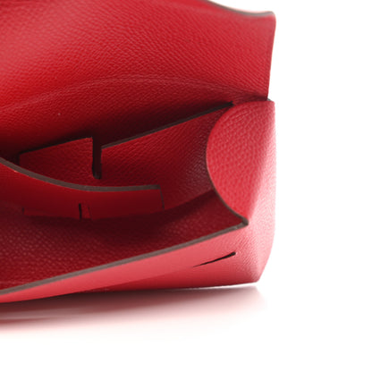 Hermes Grained Madame Calfskin Lipstick Case with Mirror Rouge Piment 4 of 6