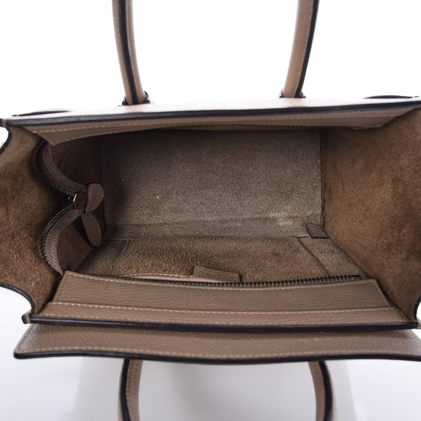 Drummed Calfskin Nano Luggage Dune