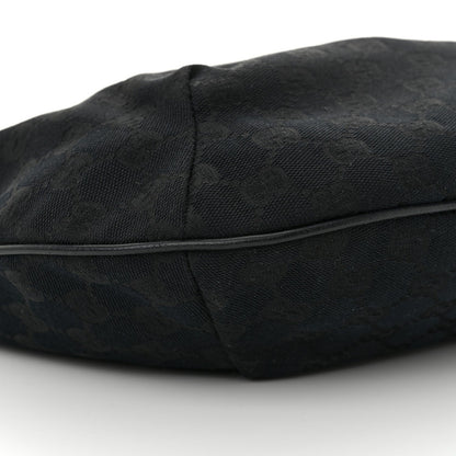 Gucci Monogram Medium Half Moon Hobo Black 9 of 10