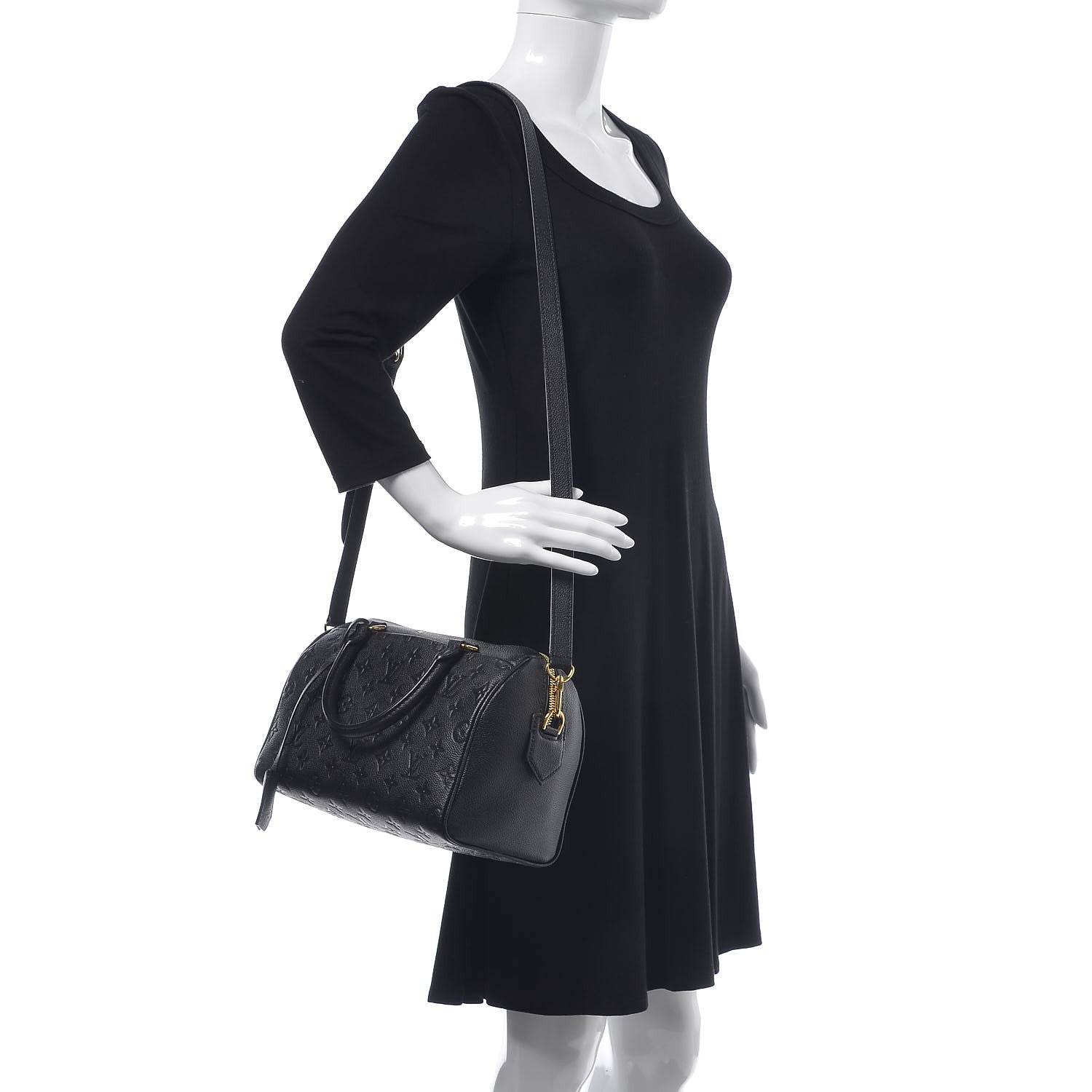 Louis Vuitton Empreinte Speedy Bandouliere 25 NM Black 2 of 6