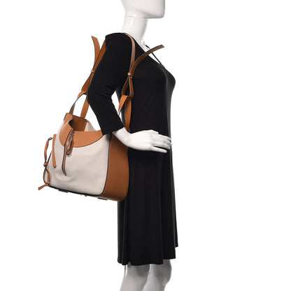 Loewe Calfskin Medium Hammock Shoulder Bag Tan White 2 of 10