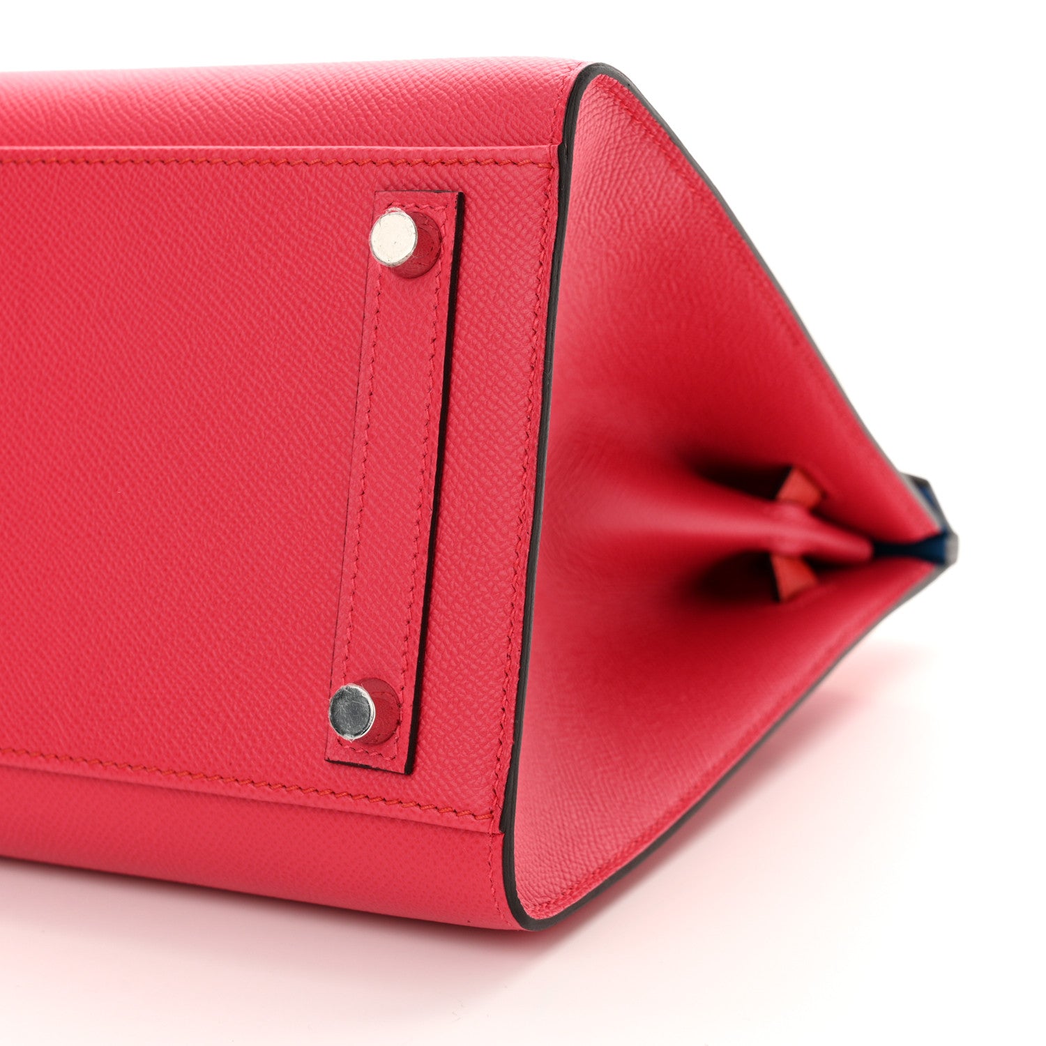 Hermes Epsom Casaque Birkin Sellier 30 Rouge Coeur Rose Extreme Bleu Zanzibar 10 of 11