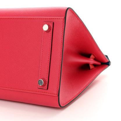 Hermes Epsom Casaque Birkin Sellier 30 Rouge Coeur Rose Extreme Bleu Zanzibar 10 of 11