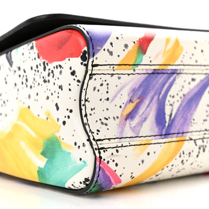 Louis Vuitton Calfskin Splash Print Twist Shoulder Bag MM White 9 of 12