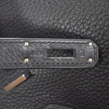 Hermes Clemence Leather Birkin 35 Black 9 of 9