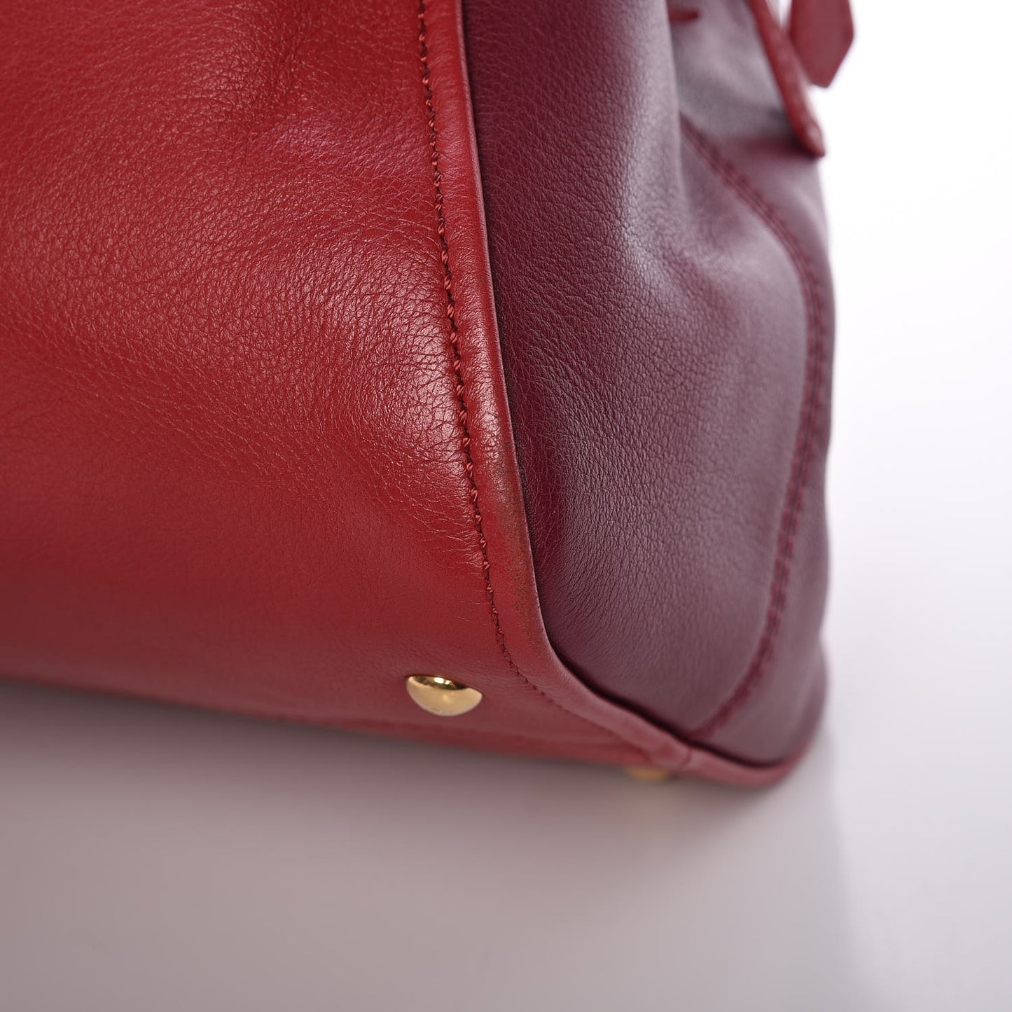 Vitello Capra Alabama Colorblock Large Chameleon Tote Ciliegia Bordeaux Ruby