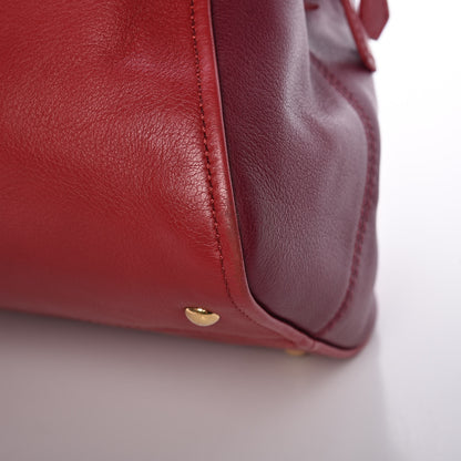 Fendi Vitello Capra Alabama Colorblock Large Chameleon Tote Ciliegia Bordeaux Ruby 11 of 11