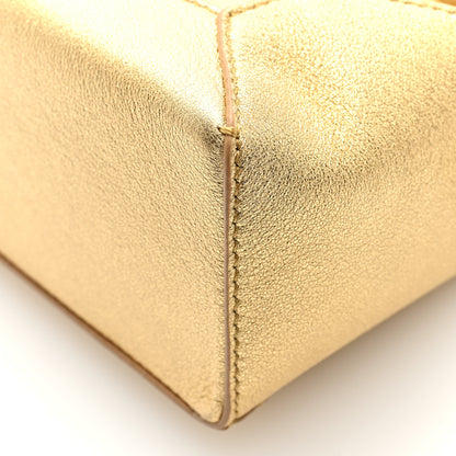 Loewe Laminated Lambskin Mini Puzzle Edge Bag Gold 9 of 9