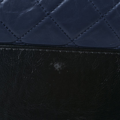 Chanel Aged Calfskin Quilted Medium Gabrielle Hobo Navy Black 15 of 15