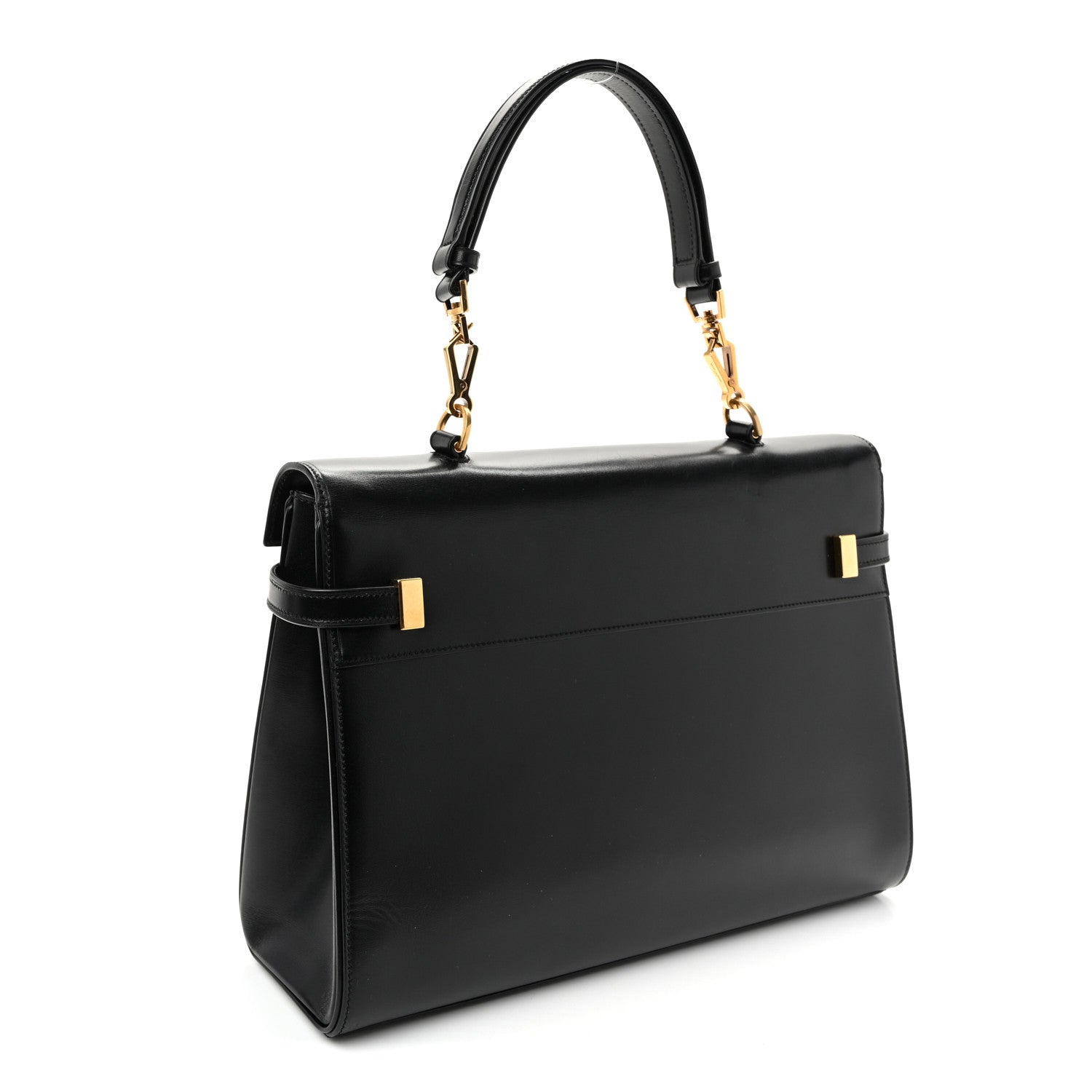 Saint Laurent Smooth Calfskin Manhattan Top Handle Black 3 of 9