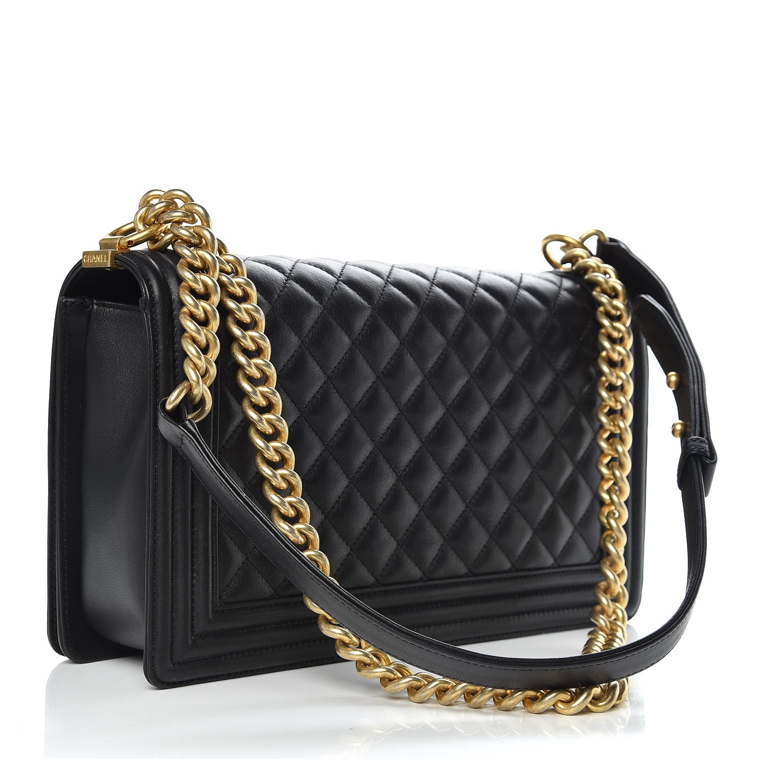 Chanel Calfskin Quilted New Medium Boy Flap Black 3 of 16